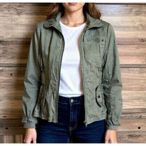Therapy by Lane Crawford Utility Jacket Zip Front Lightweight Collared Women's L